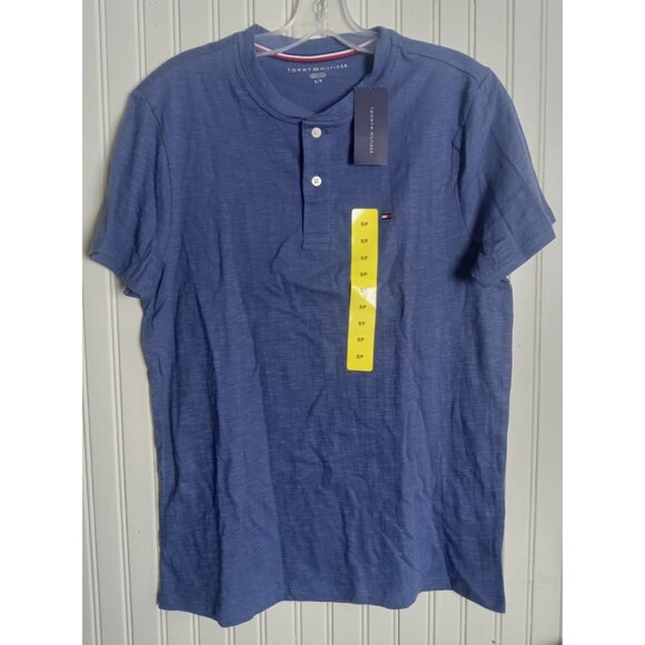 NWT Men’s Tommy Hilfiger Blue Crewneck T-Shirt Size Small – Classic Fit - Picture 4 of 12